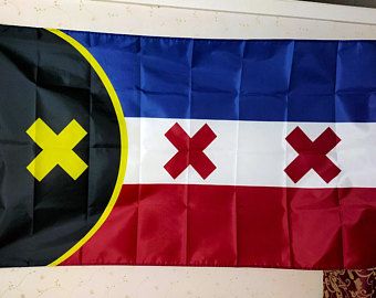 Lmanburg Flag, L'manberg Flag, Flying Banner, Fun Crafts To Do, Laundry Liquid, Handmade Pins, Fabric Flags, Flag Sizes, Birthday Wishlist