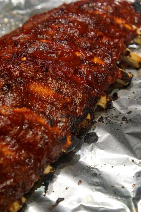 Oven Baked Baby Back Ribs - easy and delicious every time | afoodloverskitchen.com | #babybackribs #ribs #bbqribs Baking Baby Back Ribs In Oven, Best Pork Ribs In The Oven, How To Cook Ribs In The Oven Easy, Rubs For Baby Back Ribs, Oven Baked Ribs In Foil How To Cook, Oven Baby Back Ribs Recipes, Baby Back Ribs In Oven Fall Off The Bone, Oven Baked Ribs In Foil, How To Cook Ribs In The Oven