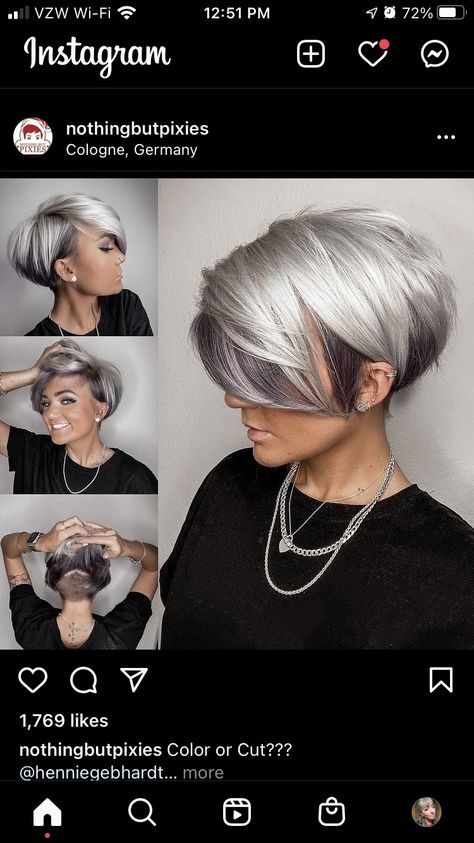 Blonde Pixie Hair, Blonde Hairstyles, Mullet Hairstyle Women, Gray Hair Cuts, Caramel Highlights, Blonde Pixie Haircut, Curly Hair Women, Hairstyle Women, Hair Brown