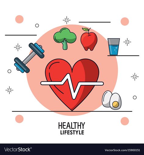 Healthy Lifestyle Poster, Health Drawing, Fruit Water, Health Logo, Book Drawing, Training Plan, Health Lifestyle, Personal Training, Kids Cards