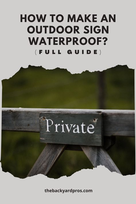 Discover the Ultimate Guide to Crafting Weather-Proof Outdoor Signs! 🌦️ Shield your creativity from the elements with our step-by-step instructions. From materials to sealing techniques, we've got you covered! 💧🛠️ #DIY #OutdoorSigns #WaterproofingTips Waterproof Signs Diy, Outdoor Wooden Signs Diy, Diy Outdoor Signs Business, Diy Outdoor Sign, Diy Outdoor Signs Wood, Farm Signs Entrance Driveways, Diy Street Signs, Farm Signs Entrance, Diy Address Sign