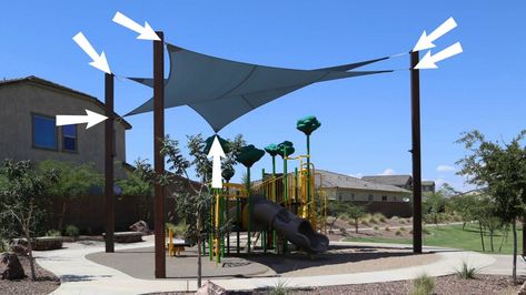 Shade Sail Installation, Deck Shade, Sun Sails, Outdoor Eating Area, Pool Shade, Shade Sails, Diy Shades, Shade Umbrellas, Sun Sail Shade