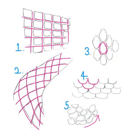 Snake Scales Drawing Tutorial, How To Draw Scales, Draw Scales, Snake Drawing, Skin Drawing, Scale Drawing, Texture Drawing, Snake Art, Art Basics