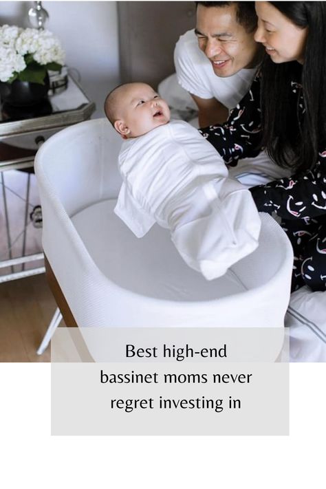 Smart baby bassinet helping with baby sleep with automatic rocking Bedside Bassinet, Bedside Crib, Swaddle Sack, Parenting Book, Baby Equipment, Baby Bassinet, Natural Sleep, Sleep Sacks, Moms Favorite