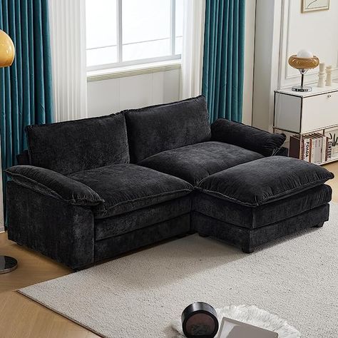 Oversized Sectional Sofa, Comfy Sectional, Deep Seat Sofa, Black Furniture Living Room, The Big Comfy Couch, Couch For Living Room, Modern Sofa Couch, Couch With Ottoman, Living Room Apartment