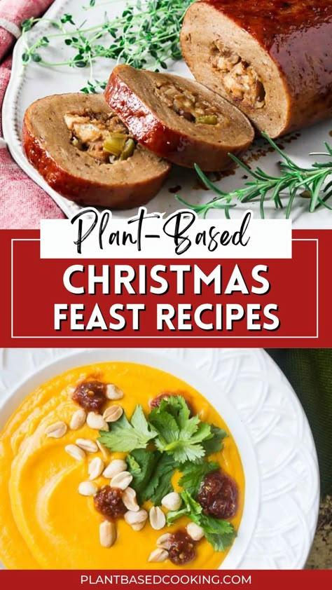 Plant-Based Christmas Recipe Roundup provides holiday recipes that are delicious, nutritious, and entirely vegan. From appetizers, main dishes, sides, and desserts, we've got you covered this holiday season. Get ready to impress your guests with Artichoke Spinach Stuffed Mushrooms, enjoy a hearty Christmas Rice alongside Vegan Mushroom Gravy, and end the festive meal with a no-bake Chocolate Vegan Pie. All recipes are carefully curated, ensuring they adhere to plant-based guidelines. Miso Sweet Potato, Dessert Christmas Recipes, Plant Based Side Dishes, Meatless Casseroles, Roast Prime Rib, Vegan Pasta Bake, Christmas Bars, Vegetarian Holiday Recipes, Easy Vegan Dinner Ideas