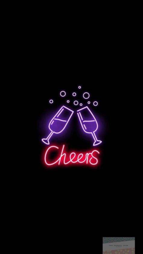 Cheers Wallpaper, Cheers Aesthetic Wallpaper, Neonlights Aesthetic, Tumblr Aesthetic Wallpaper, Cheers Aesthetic, Pixel Wallpaper, Neon Quotes, Neon Words, Wallpaper Iphone Neon