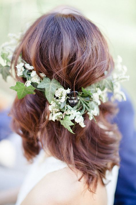 Ivy Flower Crown, Ivy Wedding, Ivy Crown, Ivy Cottage, Vintage Wedding Hair, Destination Engagement, Hair Wreaths, Flowers In Her Hair, Floral Crowns