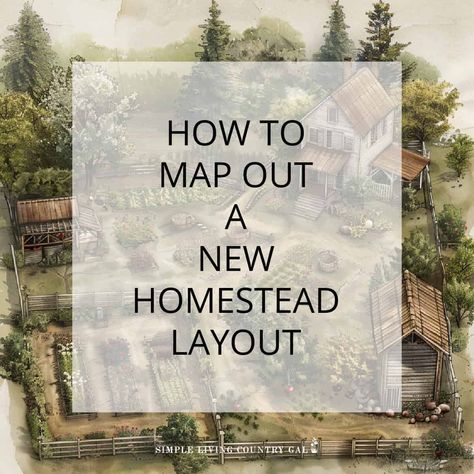 How to setup and use a homestead layout planner so you can map out what to include and where to locate each area of your homestead setup. A step-by-step guide that walks you through mapping out a plan for your new homestead and how to locate each area efficiently on your property, keeping in mind the different elements and space you have available. #homesteadplanner Planning A Homestead, Homestead Setup Ideas, Homestead Building Layout, 1 Acre Permaculture Layout, Homestead Layout 3 Acres, Community Layout Plan, Ranch Setup Layout, 100 Acre Farm Layout, Homestead Plans Farm Layout