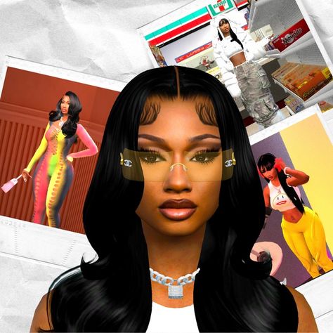 Megan Thee Stallion Sim Download | Patreon Sims 4 Cc Famous Mod, Megan Thee Stallion Sims 4 Cc, Sims 4 Megan Thee Stallion Cc, Sims 4 Celebrity Cc, Black Sims 4 Mods, Premade Sims, Sims Cheats, Sims Download, Cc Folder