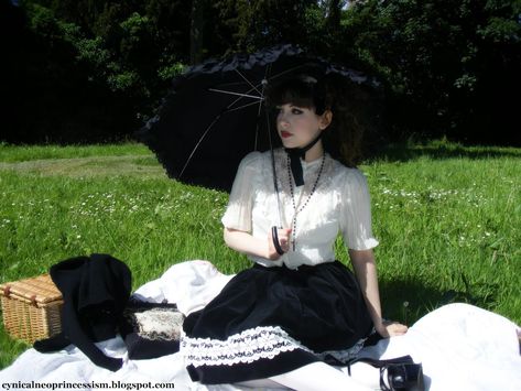 Gothic Picnic Outfit, Goth Picnic Outfit, Witch Picnic, Cemetery Picnic, Graveyard Picnic, Goth Picnic, Gothic Picnic, Victorian Picnic, Neo Goth