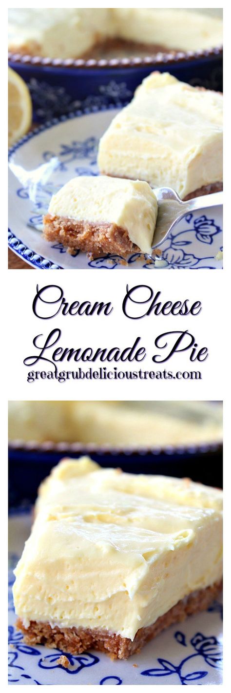 Cream Cheese Lemonade Pie Dessert Picnic, Cream Cheese Lemonade Pie, Coconut Recipe, Lemonade Pie, Summer Pineapple, 2 Cake, Dessert Aux Fruits, Recipe Dessert, Recipes Cake