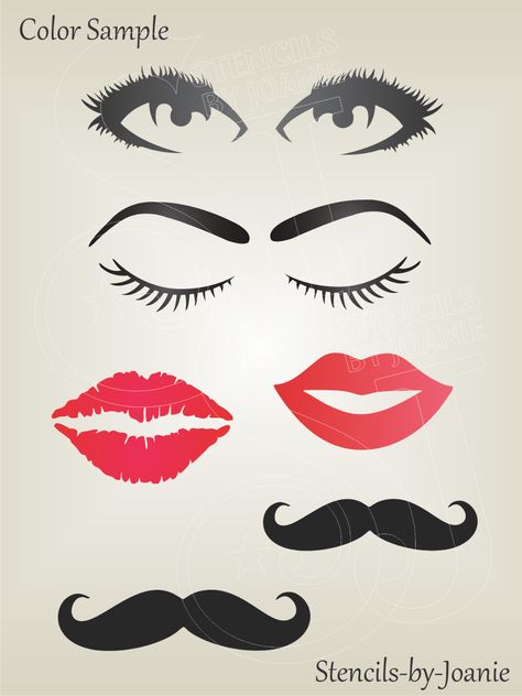 Lips Svg Files Eyelashes Svg Files Make Up Svg Files Kiss Black And White Lips, Cardboard Organizer, White Lips, Patriotic Art, Lips Drawing, Face Stickers, Lip Art, Art Sign, Tole Painting