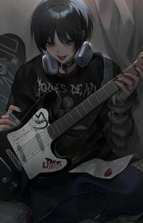 Art by @HAMUKAERU666 on Twitter Scaramouche Guitar, Genshin Matching Wallpaper, Anime Show, Wanderer Art, Fanarts Anime, I'm A Simp, Cutie Patootie, Studio Ghibli, Mochi