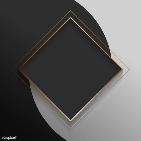 Blank square black abstract frame vector | premium image by rawpixel.com / taus Watercolor Pattern Background, Bos Baby, Gold And Black Background, Black Abstract Background, Gold Glitter Wedding, Glitter Wall Art, Motif Tropical, Black Background Wallpaper, Frame Vector