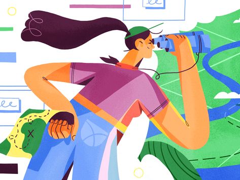 I'm honored that @Intercom 's design team reached out and we did this awesome illustration for their blog!  You can read more about retaining more users with value-based onboardingby clicking the l... Career Illustration, Path Illustration, Human Vector, Motion Graphs, Dribbble Design, Path Design, Illustration Character, Love Illustration, Design Jobs