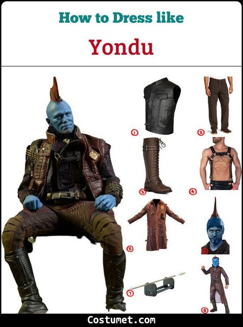 Yondu (Guardians of the Galaxy) Costume for Cosplay & Halloween 2021 Gardians Of The Galaxy Costumes, Guardian Of The Galaxy Costume, Yondu Costume, Yondu Cosplay, Dark Cargo Pants, Guardians Of The Galaxy Costume, Yondu Marvel, Guardians Of The Galaxy Cosplay, Galaxy Costume