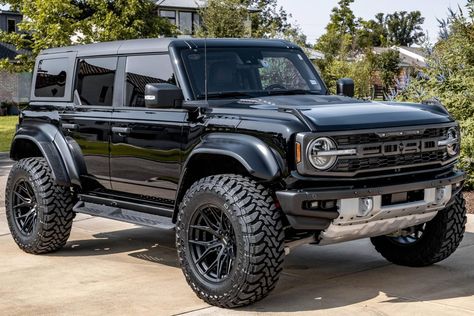 2023 Ford Bronco Raptor for Sale - Cars & Bids All Black Ford Bronco, Ford Bronco Wildtrak 2023, Bronco Raptor Black, Matte Black Bronco, 2023 Ford Bronco Raptor, Blacked Out Ford Bronco, Toyota Bronco, Ford Bronco Raptor 2024, Bronco Ford 2023