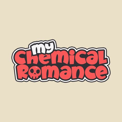 MCR stickers. get it here! - https://www.teepublic.com/t-shirt/42909366-my-chemical-romance Mcr Stickers, Journaling Prints, My Chemical Romance Logo, Black And White Stickers, Band Stickers, Emo Bands, Music Design, My Chemical, Kawaii Drawings