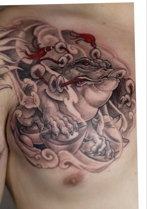 Japanese Money, Foo Dog Tattoo Design, Tattoo Chinese, Money Frog, Samurai Warrior Tattoo, Foo Dog Tattoo, Frog Tattoo, Japanese Wallpaper Iphone, Japanese Dragon Tattoos