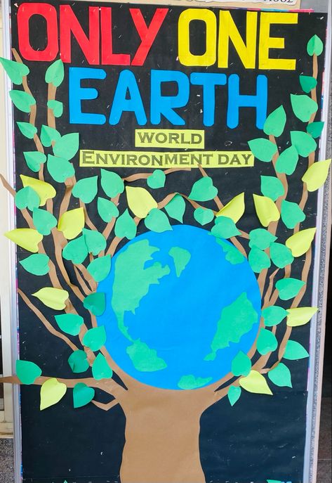 World Environment Day Board Decoration, Environment Day Board Decoration, Save Tree Save Earth, Family Activities Preschool, Science Exhibition, Save Planet, Save Trees, World Environment Day, Environment Day