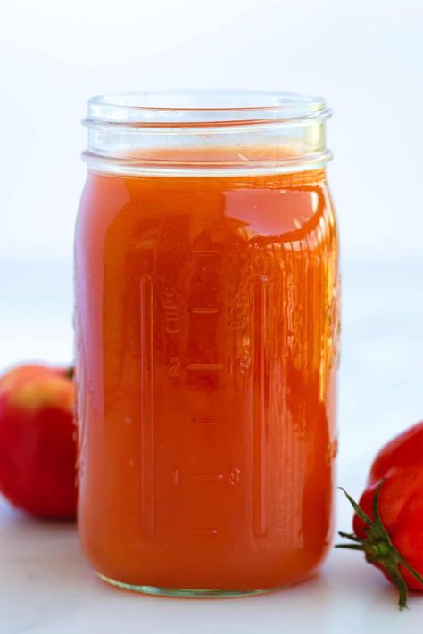 We love this homemade tomato broth made from fresh tomatoes, bell pepper, and smoked paprika. It’s flavorful and a little smoky, making it perfect for using as a […] Tomato Broth Soup, Tomato Broth Recipe, September Recipes, Classic Spinach Dip, Recipes With Vegetable Broth, Inspired Taste, Smart Eating, Making Bone Broth, Vegetable Risotto