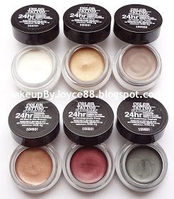 ! **❤ MakeupByJoyce ❤** !: Review + Swatches: Maybelline Color Tattoo 24HR Cream Gel Eyeshadow Best Cream Eyeshadow, Natural Eyeshadow Looks, Maybelline Cosmetics, Cream Tattoo, Gel Eyeshadow, Colour Tattoo, Maybelline Color Tattoo, Tattoo Cream, Natural Eyeshadow