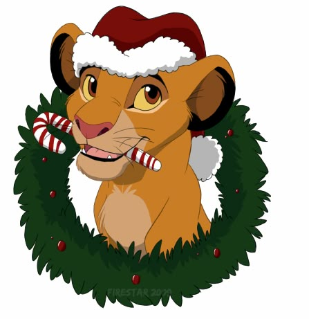 @Penn Foster #bemorefestive Disney Characters Christmas, Christmas Cartoon Characters, Lion King Pictures, Lion King Art, Images Disney, Images Kawaii, Disney Vintage, Re Leone, Mickey Christmas