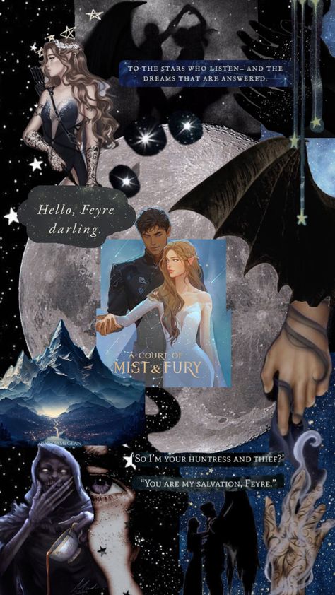 a court of mist and fury (acotar) sarah j. maas Rhysand And Feyre, Bullet Journal Decoration, Court Of Mist And Fury, Feyre And Rhysand, Sarah J Maas Books, A Court Of Mist And Fury, Couple Wallpaper, Fantasy Aesthetic, Sarah J Maas