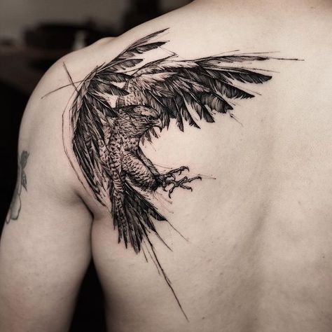 Eagle Shoulder Tattoo, Bald Eagle Tattoos, Falcon Tattoo, Tattoos Back, Hawk Tattoo, Create A Tattoo, Crow Tattoo, Tattoo Now, Eagle Tattoos