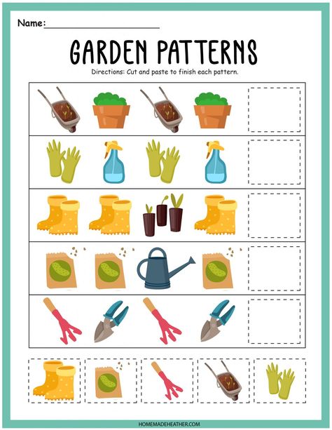 Garden Theme Worksheets, Gardening Worksheets For Preschoolers, Gardening Art Activities Preschool, Gardening For Preschoolers Lesson Plans, Garden Math Activities Preschool, Gardening Math Activities Preschool, Garden Worksheets Preschool, Garden Kindergarten Activities, Plants Preschool Activities Free Printable