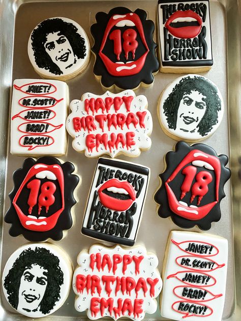 Rocky Horror Themed Food, Rocky Horror Picture Show Party Ideas, Rocky Horror Picture Show Birthday Party, Rocky Horror Party Ideas, Rocky Horror Picture Show Food, Rocky Horror Picture Show Drawing, Rocky Pictures, Teenage Birthday, Ricky Horror