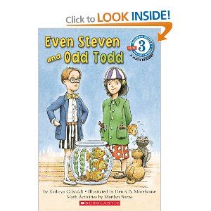 Helpful when introducing odd and even numbers. Even Stevens, Even Numbers, 1 April, Afterschool Activities, Character Education, Reading Levels, Level 3, Book Themes, Fun Math