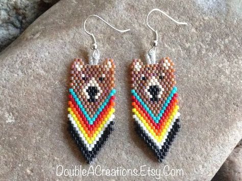 Native Bear Beaded Earrings in 2022 | Beaded earrings patterns, Beaded earrings diy, Beaded earrings Bear Beaded Earrings, Beaded Bear, Seed Bead Jewelry Patterns, Beaded Earrings Native, Bead Loom Pattern, Bear Earrings, Beaded Earrings Diy, Beaded Earrings Patterns, Beadwork Patterns