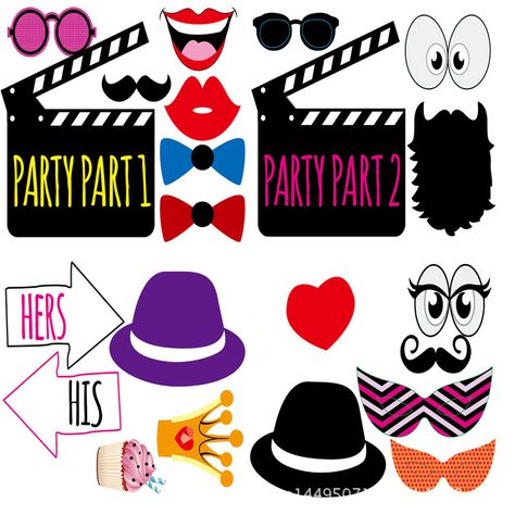 DIY 22PCS Set Funny Masks Photo Booth Props Mustache Wedding Birthday Party Decor Selfie Party, Diy Photo Booth Props, Fun Wedding Decor, Wedding Photo Booth Props, New Year's Party Decorations, Birthday Photo Booths, Diy Photo Booth, Party Photo Booth, Booth Props