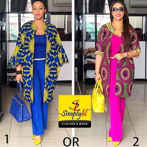 Ankara Kimono Style, Ankara Skirt Styles, Ankara Kimono, Kimono Styles, Ankara Styles For Women, Ankara Jackets, Trendy Ankara Styles, Traditional African Clothing, Mode Kimono