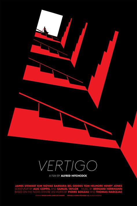 Sbo Posters, Vertigo Poster, Vertigo Movie, Assignment Ideas, Malika Favre, Buch Design, City Gallery, Desain Editorial, 타이포그래피 포스터 디자인