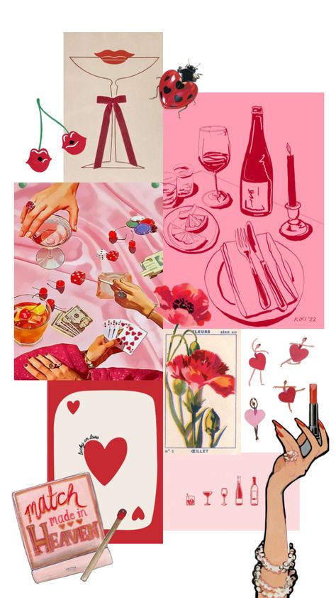 galentines dinner party mood board #valentines #dinnerparty #inspo #pink Vegas Theme, Cherry Cocktail, Galentines Party, Dinner Event, 23rd Birthday, Red Party, Holiday Mood, Valentines Design, Baby Gender Reveal