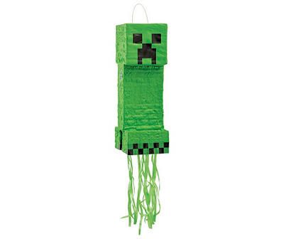 Celebrate in Minecraft style with this 3D pinata! Styled after a Creeper enemy from the video game, it features a green design with hanging ribbons below. Fill it with toys and candy for your guests to enjoy after it's been open. Minecraft Pinata, Minecraft Party Supplies, Diy Minecraft Birthday Party, Minecraft Party Decorations, Easy Minecraft Cake, Creeper Minecraft, Diy Minecraft, Minecraft Birthday Party, Unique Party Favors