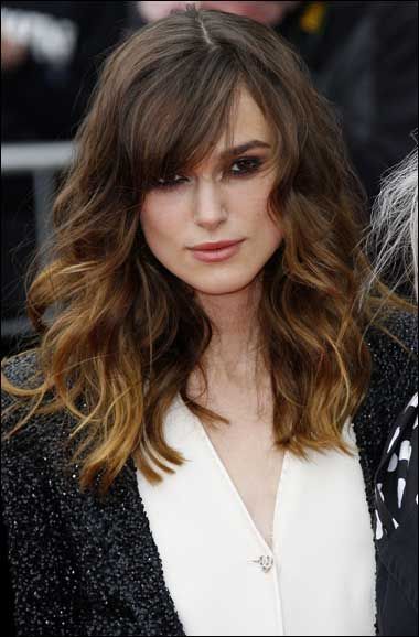 Medium Length Brunette, Nails Square Long, Keira Knightley Hair, Brunette Curls, Haircut Medium Length, Haircut Medium, Swept Bangs, Side Swept Bangs, Nails Square