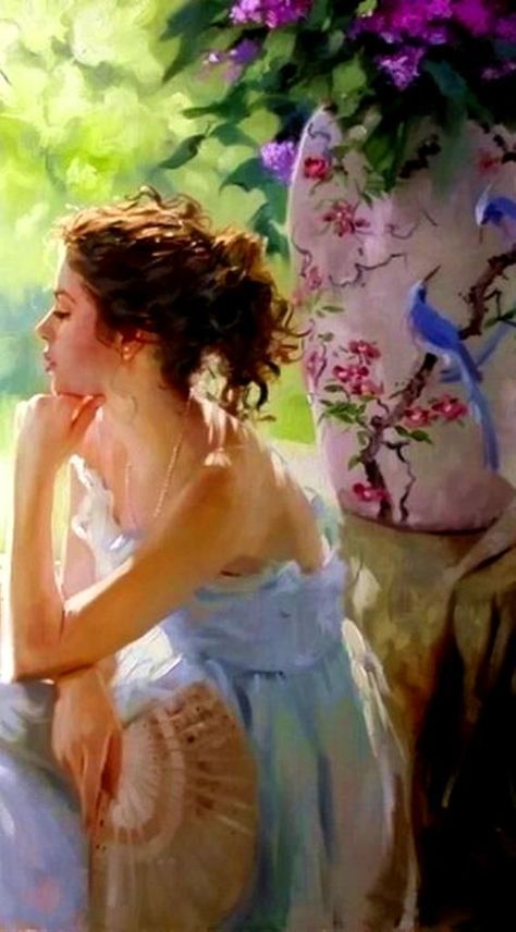 artist ~ Richard S Johnson Richard S Johnson, Contemporary Expressionism, Academic Drawing, Double Exposition, Night Sky Painting, Painting Of A Woman, Lovely Poster, Female Art Painting, Landscape Artwork