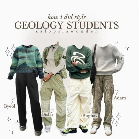 gorpcore outfit aesthetic Engineering Major Aesthetic Outfits, Biologist Aesthetic Outfit, Geologist Aesthetic Outfit, Geology Aesthetic Outfit, Stem Aesthetic Outfits, Biology Aesthetic Outfit, Biology Major Outfit, Field Biologist Outfit, Biology Student Aesthetic Outfit