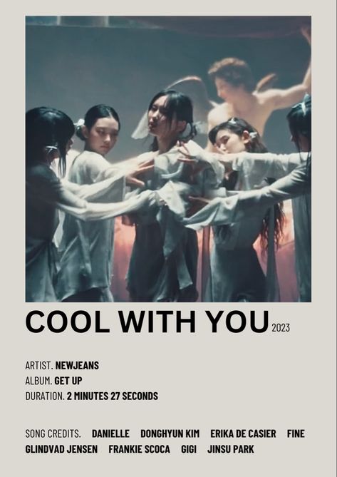 cool with you by newjeans minimalist poster Cool With You Aesthetic Newjeans, Cool With You Newjeans Vibe, Newjeans Cool With You Wallpaper, Cool With You Newjeans Wallpaper, Song Posters Kpop, New Jeans Cool With You, Cool With You Newjeans, Newjeans Albums, Kpop Minimalist