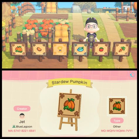 Acnh Apple Orchard Codes, Animal Crossing Orchard Sign Code, Acnh Fruit And Veg Sign, Acnh Fruit Sign Design Code, Acnh Fruit Signs, Animal Crossing Orchard Signs, Animal Crossing Cafe, Acnh Cottagecore, Animal Crossing Funny