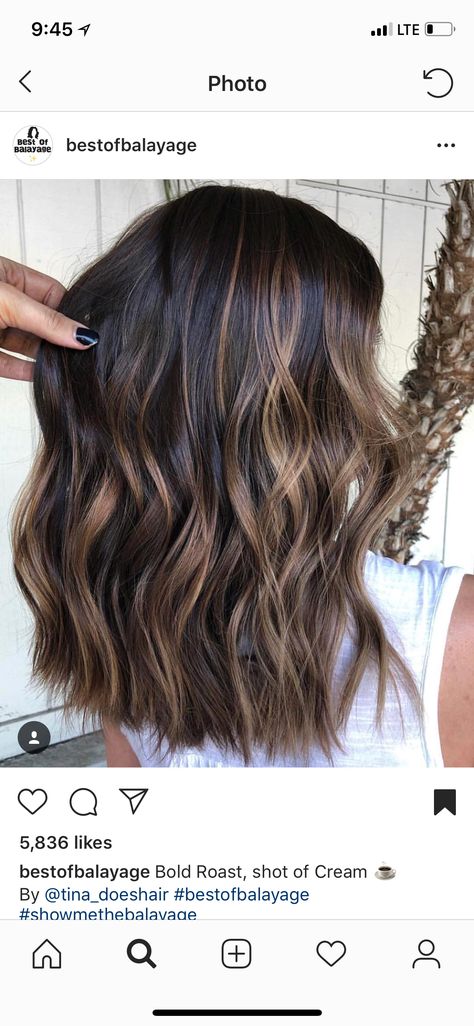 bold roast, shot of cream espresso balayage ☕ Balayage In Medium Hair, Peanut Butter Balayage, Bayalage Brunette Fine Hair, Oat Milk Hair Color, Summer Hair Highlights For Brunettes Sun Kissed, Peanut Butter Brunette, Summer Bayalage For Dark Hair, Espresso Hair Color Balayage, Brunette Balayage Hair Fall