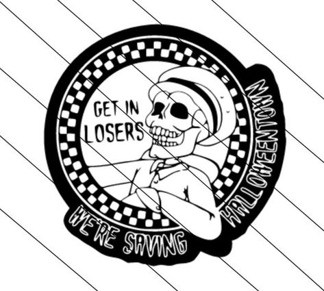 Halloweentown Svg, Skeleton Svg, Get In Loser, Svg Halloween, Free Halloween, Halloween Stickers, Car Decals Vinyl, Halloween Town, Cricut Vinyl