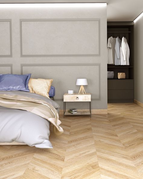 Part of the Masterpieces collection of Laminate flooring these cool-toned floors create the ideal base for a whole host of design styles, but we do particularly love them in Hamptons homes 🍃 ⁠ ⁠ Check out these stunning chevron floors on our website:⁠ https://imaginefloors.com.au/laminate/masterpieces/casual-chevron/ ⁠ ⁠ Or, get some extra Hampton home inspo on our blog: ⁠ ⁠https://imaginefloors.com.au/bohemian-styling-boho-shabby-chic-design-from-the-ground-up/⁠ Herringbone Floor Bedroom, Chevron Flooring, Tan Shades, Chill Space, Hamptons Homes, Light Furniture, Herringbone Flooring, European Palace, Hampton Home