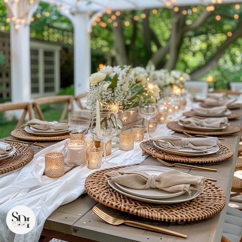 Sharing some design tips and beautiful pieces to elevate your summer outdoor dining parties.   For more home decor & inspiration, follow me at @StellaDallasInteriors 🤍 . . . . . #InteriorDesign #HomeDecor #InteriorStyling #LuxuryInteriors #TimelessDesign#CoastalDesign #LuxuryLiving #LivableLuxury #TimelessElegance #ModernClassic #SophisticatedStyle #VirtualInteriorDesign  #InteriorDesignDaily #DesignDetails #ChicInteriors #DesignObsessed #HomeGoals #stelladallasinteriors Spring Tablescapes Outdoor, Dinner Party Table Decor Elegant, Summer Christmas Table Decor, Parisian Dinner Party Aesthetic, Outdoor Dinner Party Table Decor, Summer Table Scape, Summer Dinner Table Decor, Cozy Tablescape, Outdoor Dinner Party Table