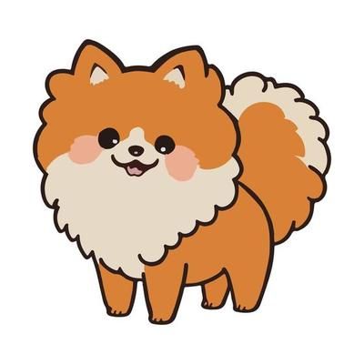 Free Pomenarian Vector 112464 Vector Art at Vecteezy Pomeranian Illustration, Cartoon Pomeranian, Pomeranian Cartoon, Pomeranian Spitz, Spitz Dog, Spitz Dogs, Fluffy Tail, 3d Cartoon, Cartoon Animals