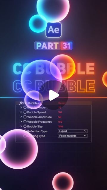 Motion Flix on Instagram: "🇦 🇪 🇵 🇦 🇷 🇹  3⃣1⃣

How to create Bubble using "CC Bubble" in Adobe After Effect

For more AE tips and tricks, follow me and turn on post notifications! ➡️ @motionflix94

Share on your story 📲, leave a comment 💬, and make sure to save it! 🌟✨

#aftereffects #tutorial #howtouse #howtocreate #textanimation #text #effect #aetips #rotoscoping #composting #aftereffectcourse #motiondesign #typography #logoanimation #graphicdesign #animation #getinspired #aftereffectstutorial #design #creativity #dailytips #motionflix" Aftereffects Tutorial, Bubble Animation, Story Motion, Rotoscope Animation, After Effect, Motion Design Video, After Effect Tutorial, Animation Tutorial, Design Video